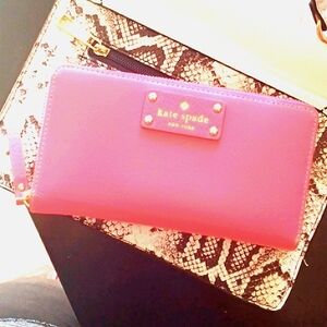 Kate Spade Neon Peach Punch Wallet
